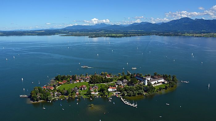  Fraueninsel Luftaufnahme