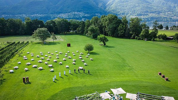 Natur so weit das Auge reicht im Fünf-Sterne-Superior-Hotel Castello del Sole in Ascona