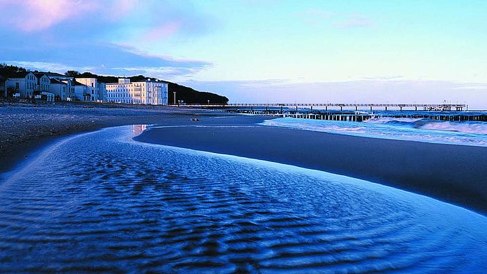 Strand vor dem Hotel