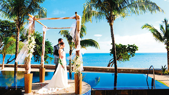 Hochzeit am Pool