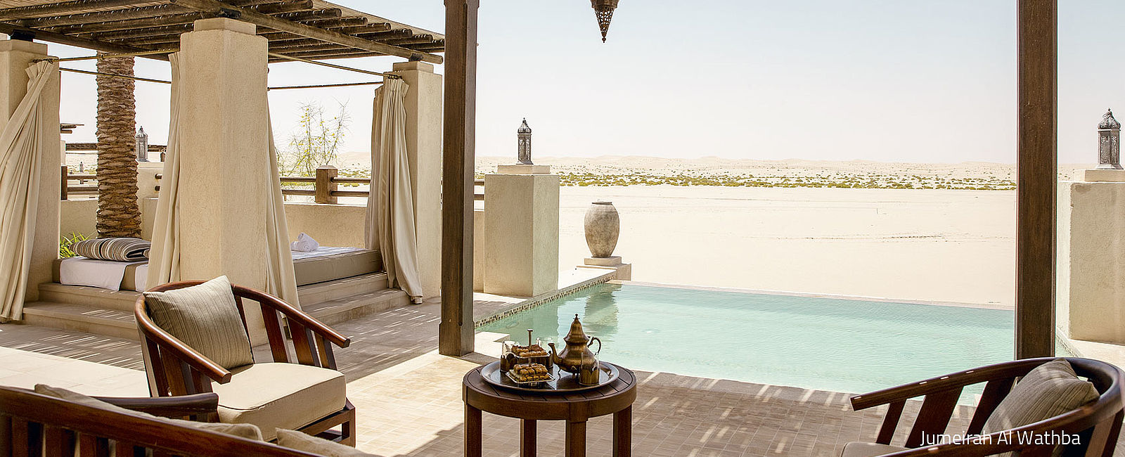 VERY SPECIAL HOTEL
 Jumeirah at Saadiyat Island Resort & Jumeirah Al Wathba 
 Insel und Wüste erleben 