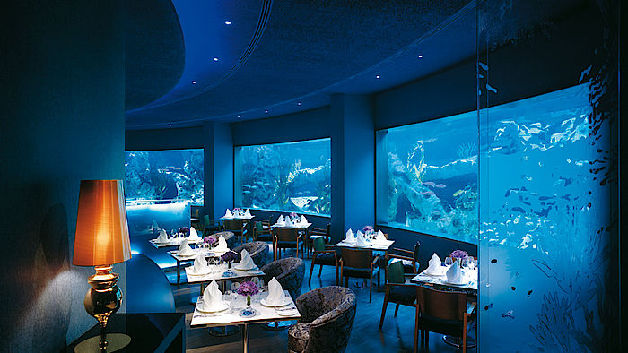 Restaurant mit Aquarium