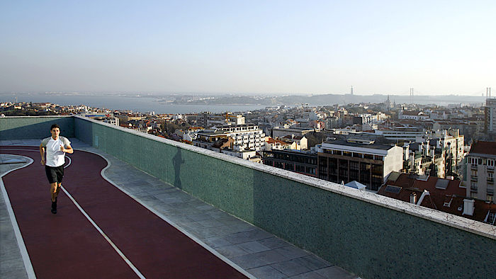 Rooftop Fitness Track