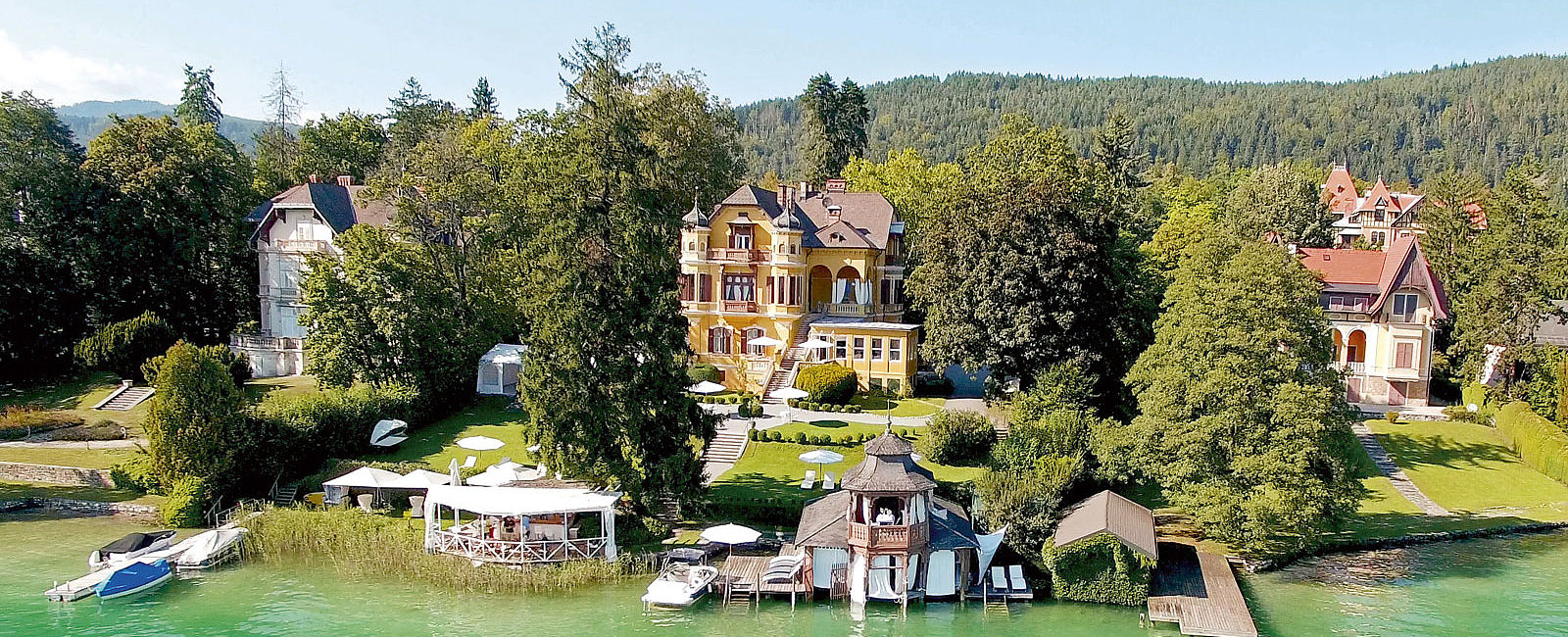 VERY SPECIAL HOTEL
 Schlossvilla Miralago, Kaernten, Oesterreich 
 Die schönste Seite am See 