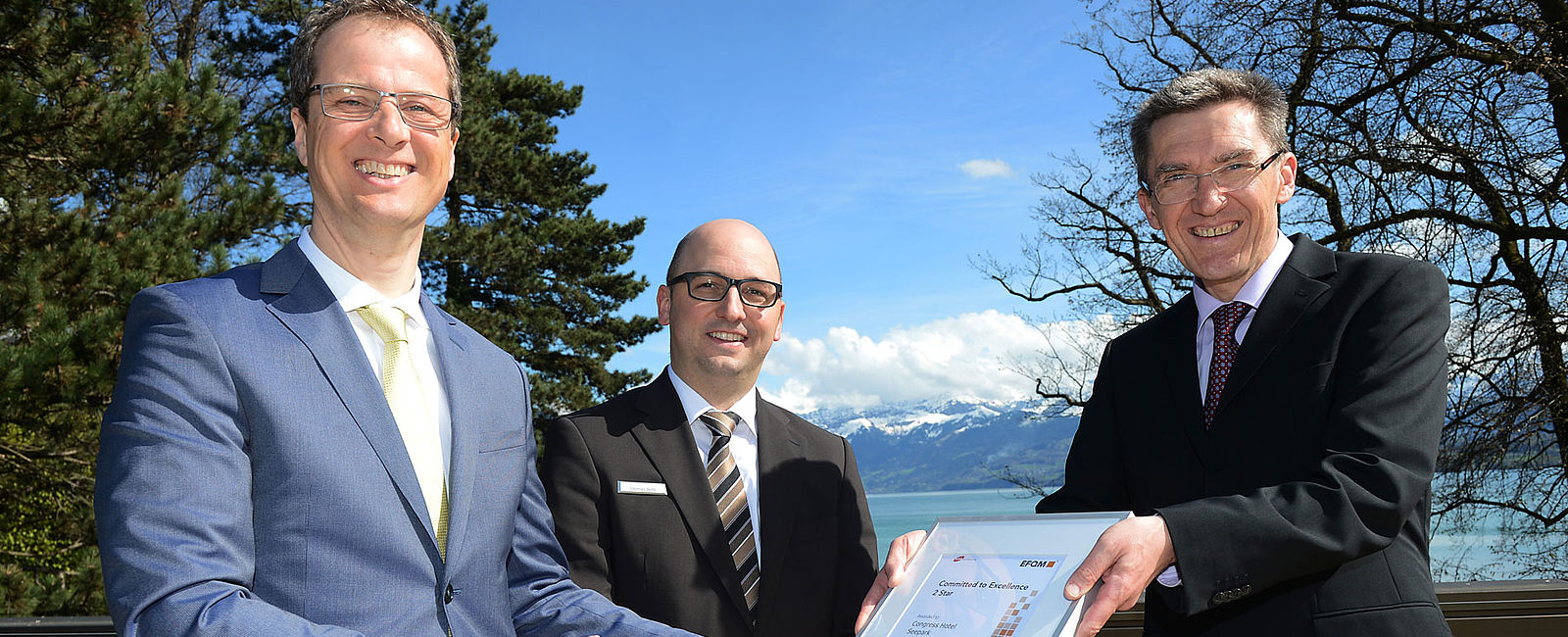 HOTEL NEWS
 EFQM Qualitäts-Zertifikat für Congress Hotel Seepark Thun erneut bestätigt 

