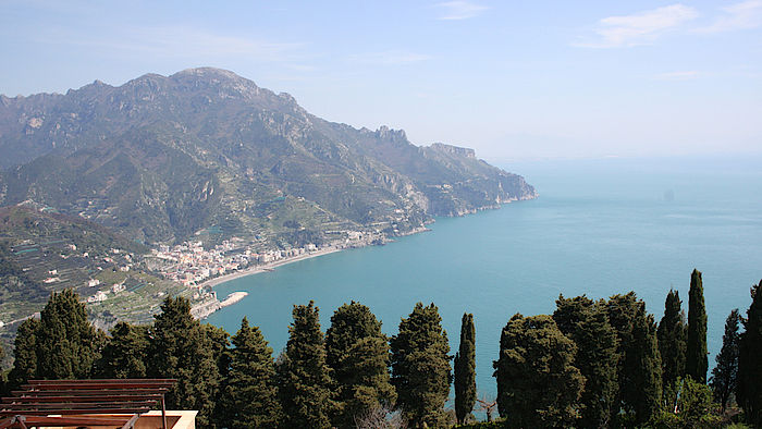 Ausblick vom Hotel auf die Amalfiküste