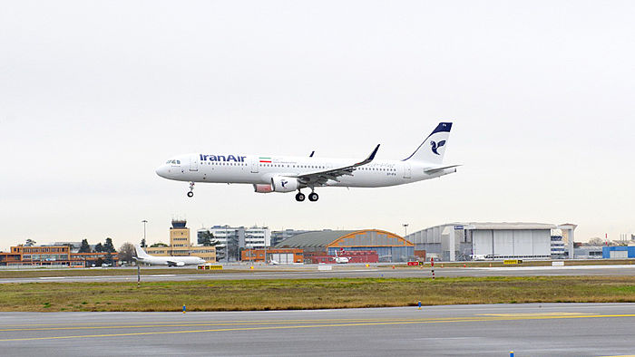  A321 landet in Iran