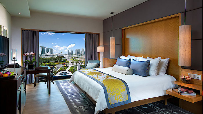 Bay Suite Schlafzimmer (c) Mandarin Oriental Singapur