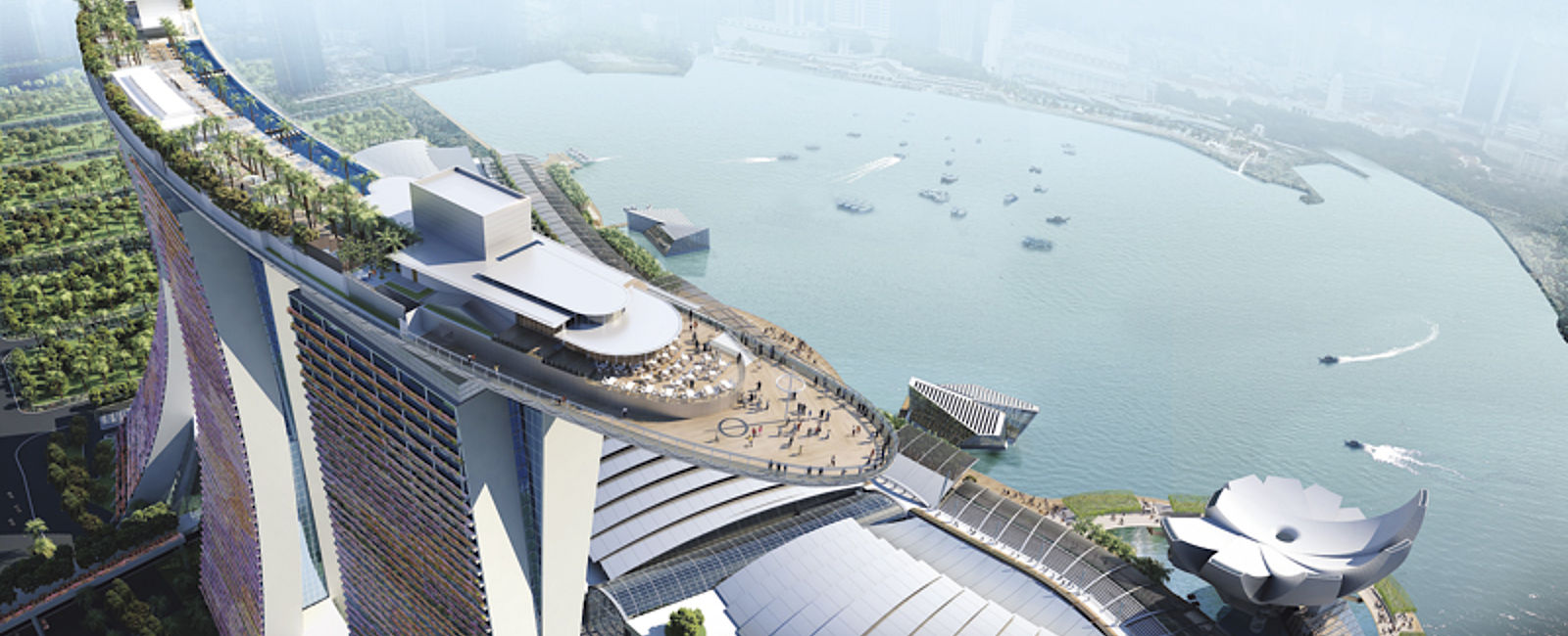 VERY SPECIAL HOTEL
 Marina Bay Sands Hotel 
 Superlativ in Singapur 