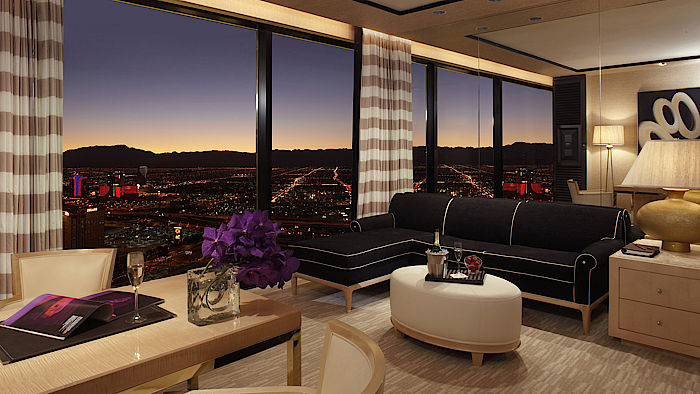 King Suite mit Blick auf Las Vegas