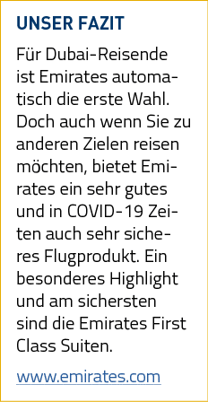 UNSER FAZIT Für Dubai-Reisende ist Emirates automatisch die erste Wahl  Doch auch wenn Sie zu anderen Zielen reisen m   