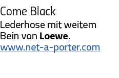 Come Black Lederhose mit weitem Bein von Loewe  www net-a-porter com