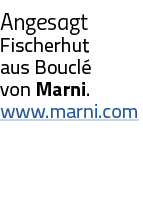 Angesagt Fischerhut aus Bouclé von Marni  www marni com