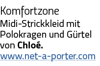 Komfortzone Midi-Strickkleid mit Polokragen und Gürtel von Chloé  www net-a-porter com
