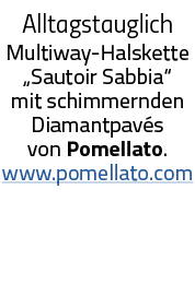 Alltagstauglich Multiway-Halskette  Sautoir Sabbia   mit schimmernden Diamantpavés von Pomellato  www pomellato com