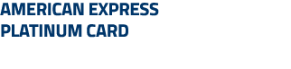 American Express Platinum Card
