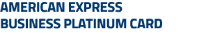 American Express Business Platinum Card