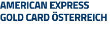 American Express Gold Card Österreich