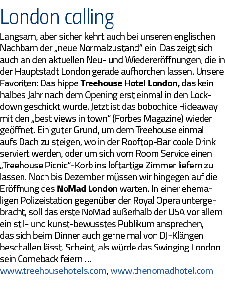 London calling Langsam, aber sicher kehrt auch bei unseren englischen Nachbarn der  neue Normalzustand  ein  Das zeig   