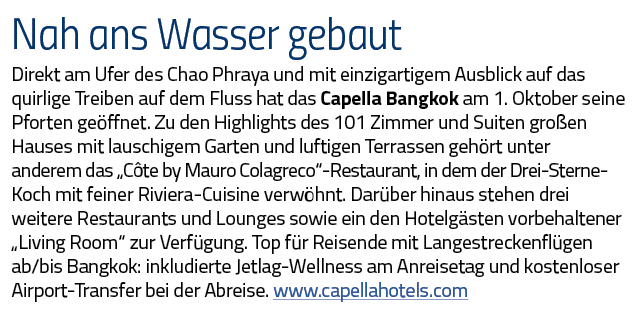 Nah ans Wasser gebaut Direkt am Ufer des Chao Phraya und mit einzigartigem Ausblick auf das quirlige Treiben auf dem    